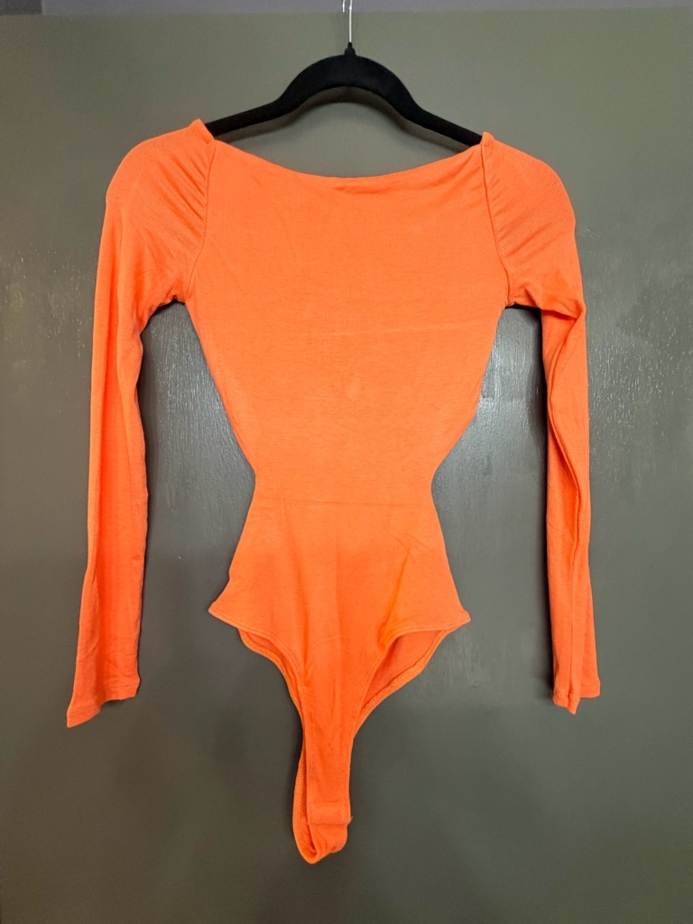 Orange/Peach Long Sleeve Bodysuit